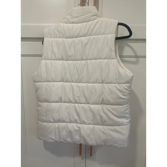 Mudpie White puffer vest women’s winter size medium casual - Picture 4 of 6